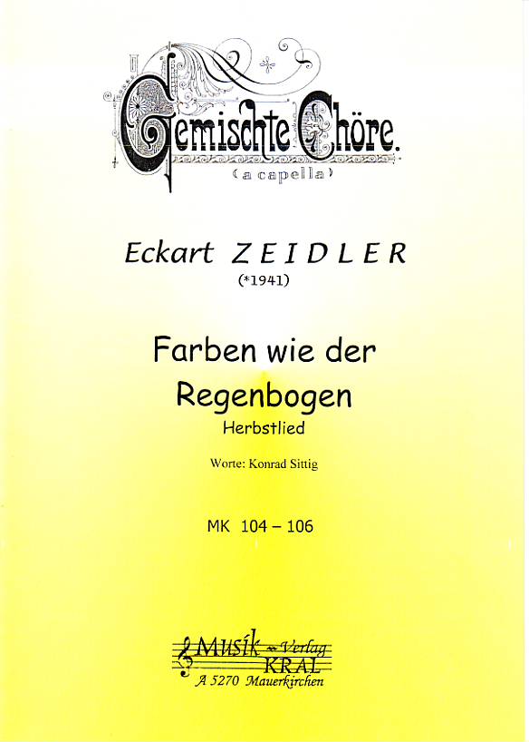 Farben wie der Regenbogen