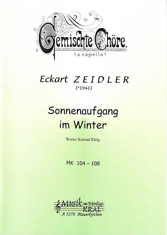 Sonnenaufgang im Winter