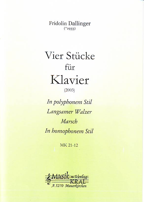 Vier Stücke für Klavier (2003)