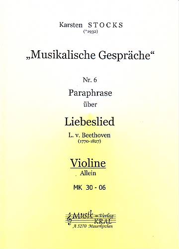 Paraphrase Nr.6, über "Liebeslied