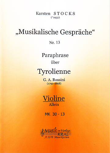 Paraphrase Nr.13, über "Tyrolienne"