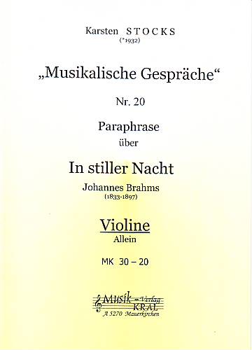 Paraphrase Nr.20, über "In stiller Nacht"