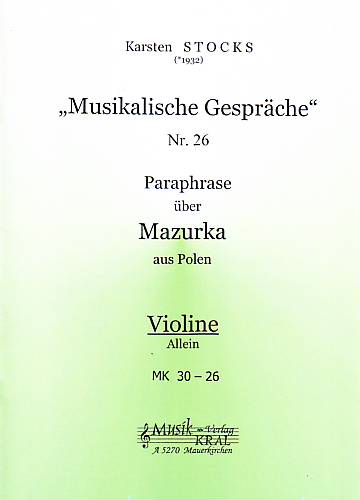 Paraphrase Nr.26, über "Mazurka"