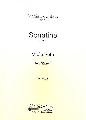 Sonatine (1991) für Bratsche-Solo